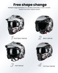 ILM Open Face Motorcycle 3/4 Half Helmet Model Z302 - ILM