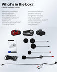 ILM Motorcycle Bluetooth Headset Helmet Communication System 2100M Intercom IP67 Waterproof Noise Cancellation Model RANGEPRO - ILM