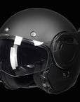 ILM Vintage Full Face Modular Motorcycle Helmet Model B707