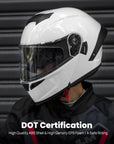 ILM Motorcycle Helmets Modular Full Face Moped Helmet Model WS202 - ILM
