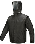 ILM Motorcycle Rain Suit for Men 2 Piece Waterproof Jacket and Pants Hidden Shoe Cover Breathable Reflective Model RS03