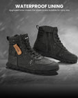 ILM Motorcycle Leather Shoes for Men Waterproof Anti-Slip with Ankle Support Model UB305