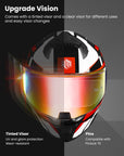 ILM Full Face Motorcycle Helmet DOT Approved Powersports Street Racing Cascos para Motos Model MF510A