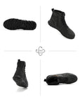 ILM Motorcycle Leather Shoes for Men Waterproof Anti-Slip with Ankle Support Model UB305