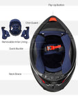ILM Adult Motorcycle Modular Full Face Helmet Model WS206
