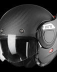 ILM Carbon Fiber Vintage Full Face Modular Motorcycle Helmet Model B707C