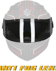ILM Anti Fog Visor for Motorcycle Helmets (Fits 902/902BT/902L Helmets) - ILM
