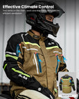 ILM Men's Street Motorcycle Jacket with CE Armor and Detachable Thermal Liner Waterproof Adventure Touring Jackets Model JRL3