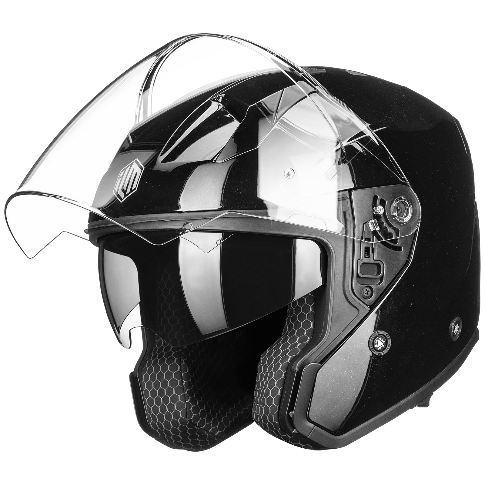 ILM Open Face Motorcycle 3/4 Helmet Model MO325