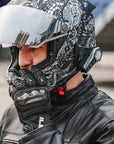 ILM Motorcycle Bluetooth Headset Helmet Communication System 2100M Intercom IP67 Waterproof Noise Cancellation Model RANGEPRO - ILM