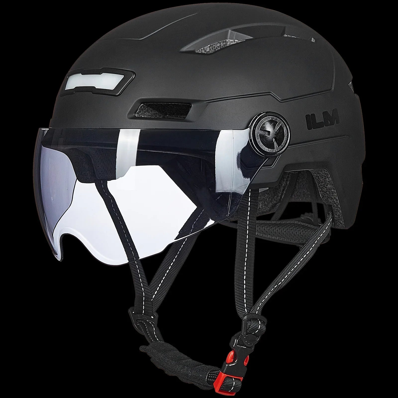 ILM Bike Helmet with USB Rechargeable LED Front and Back Light Model E3-10L