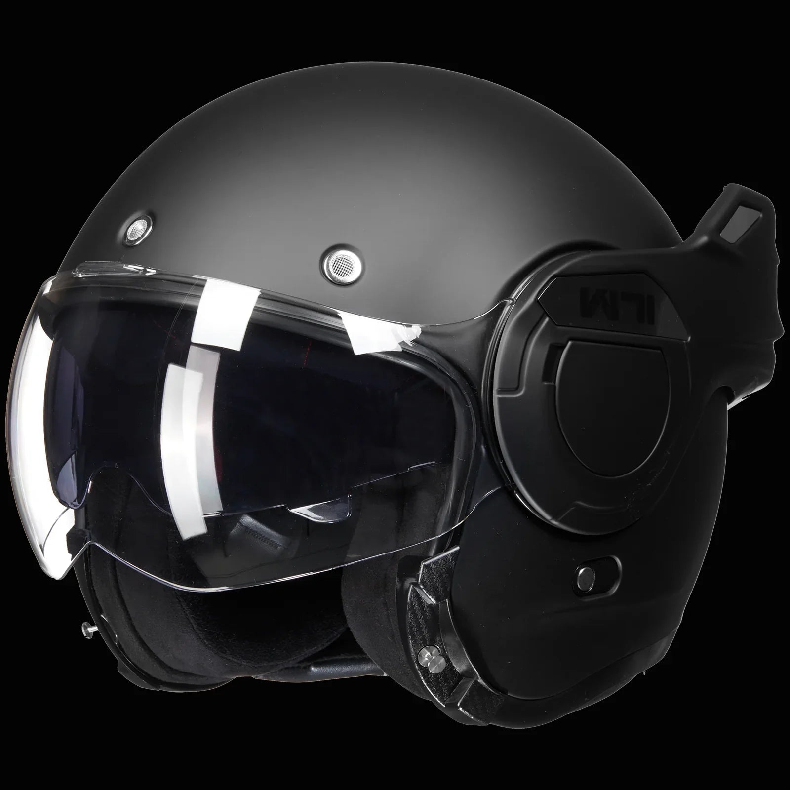 ILM Vintage Full Face Modular Motorcycle Helmet Model B707