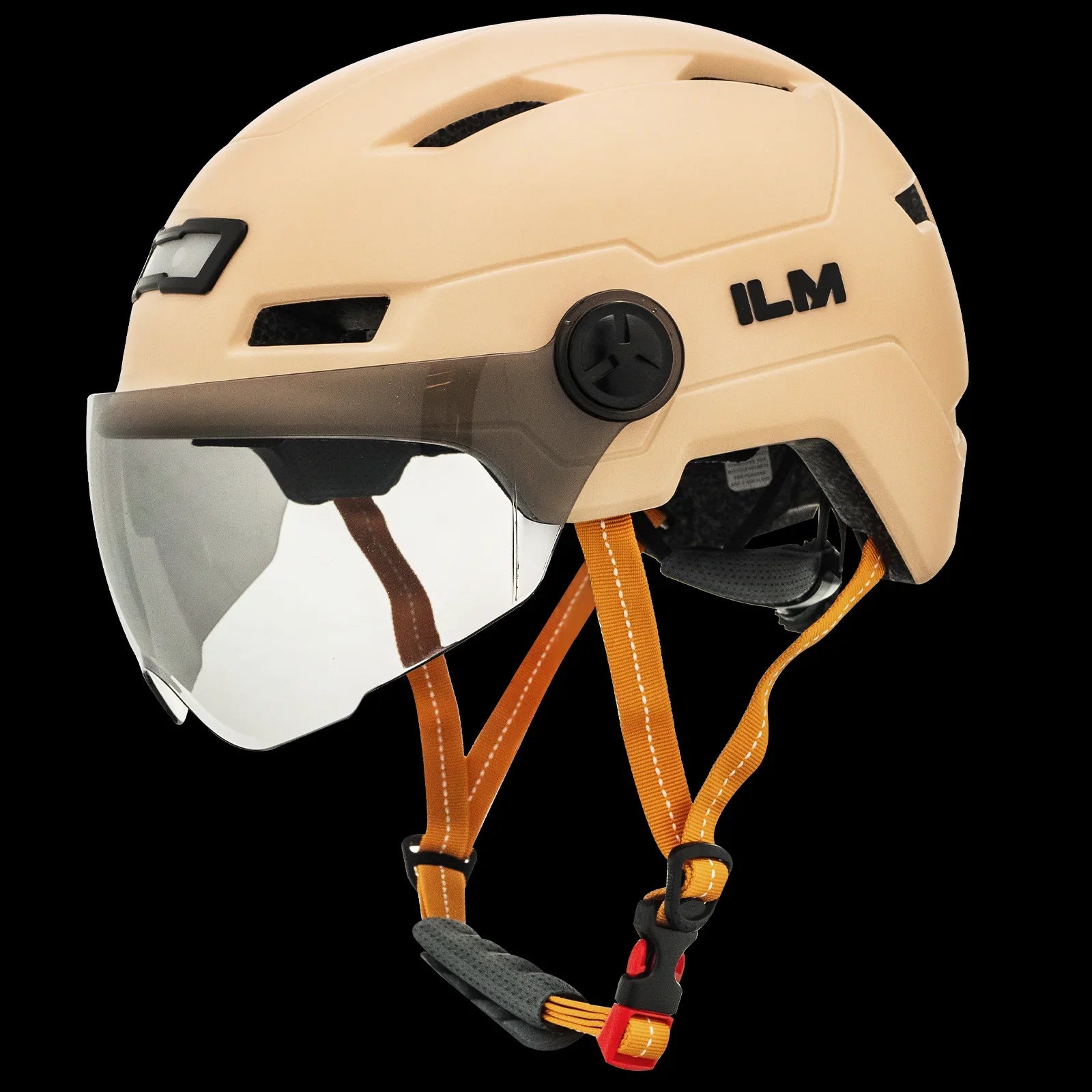 ILM Bike Helmet with USB Rechargeable LED Front and Back Light Model E3-10L