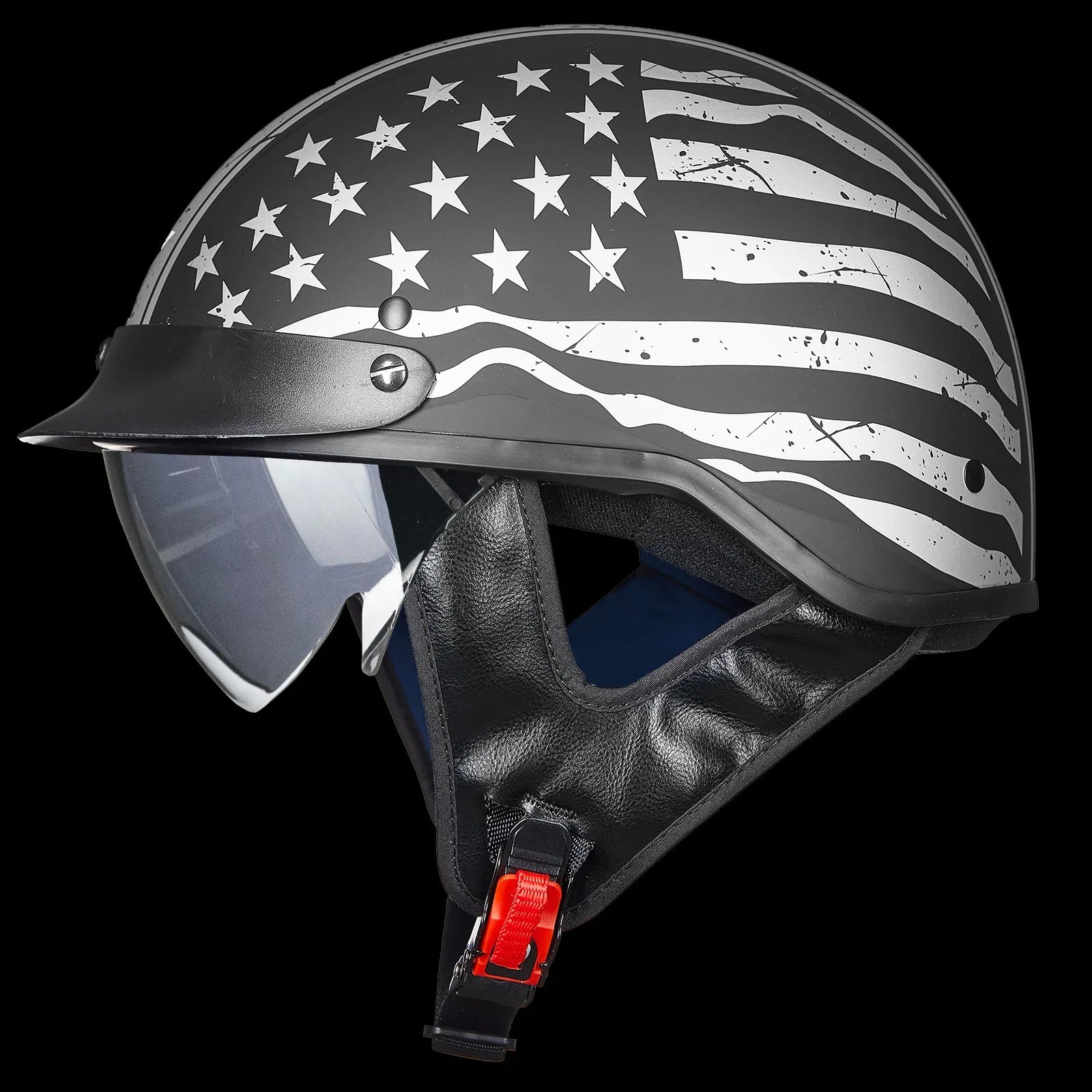 ILM Motorcycle Open Face Half Helmet Model 205V