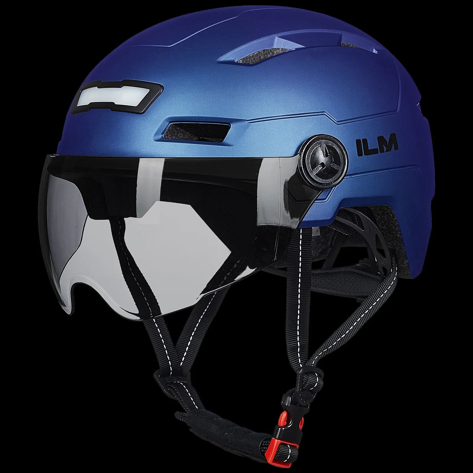 ILM Bike Helmet with USB Rechargeable LED Front and Back Light Model E3-10L
