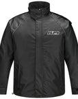 ILM Motorcycle Rain Suit for Men 2 Piece Waterproof Jacket and Pants Hidden Shoe Cover Breathable Reflective Model RS03