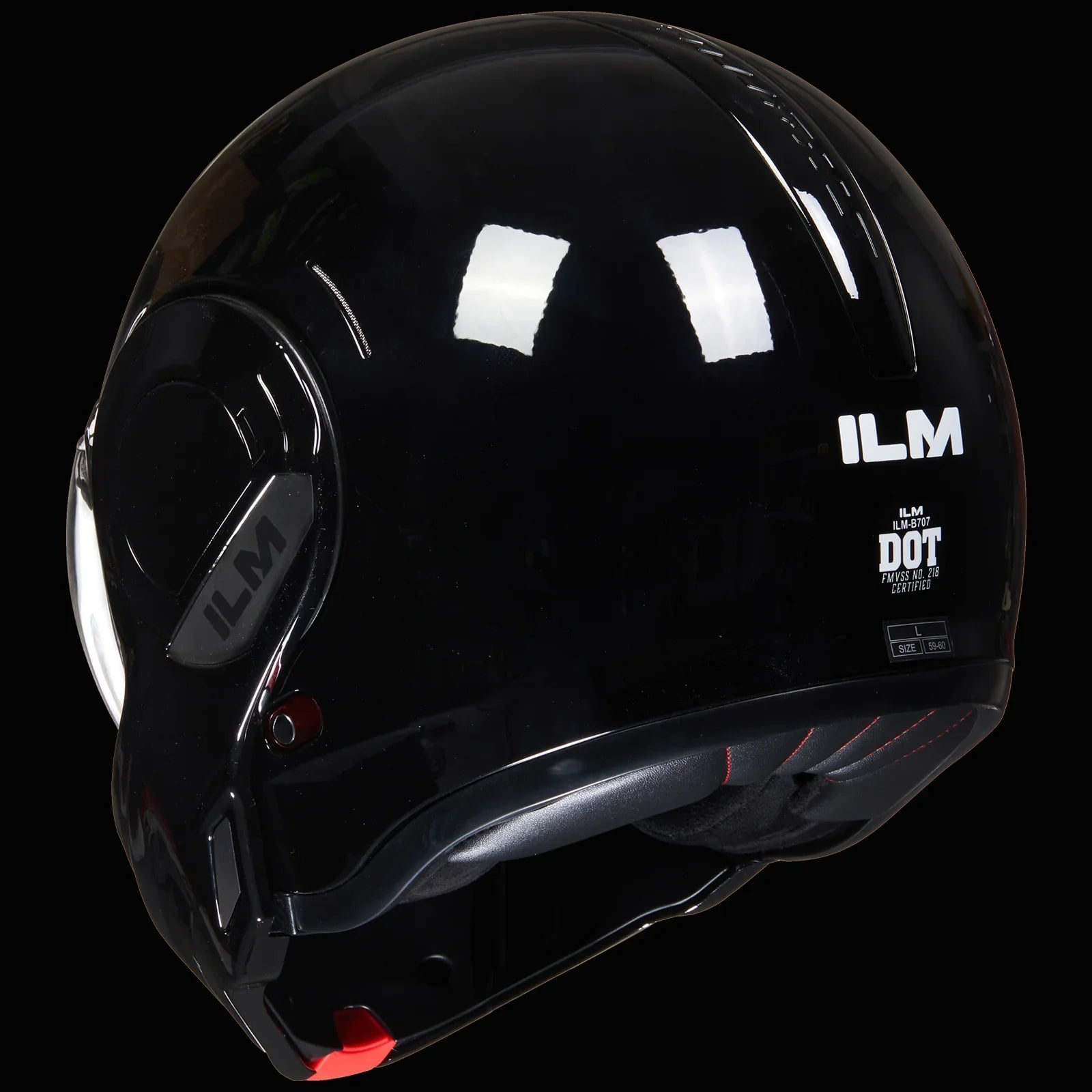 ILM Vintage Full Face Modular Motorcycle Helmet Model B707