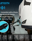ILM Bluetooth Integrated Modular Flip up Full Face Motorcycle Helmet Model 953PRO - ILM