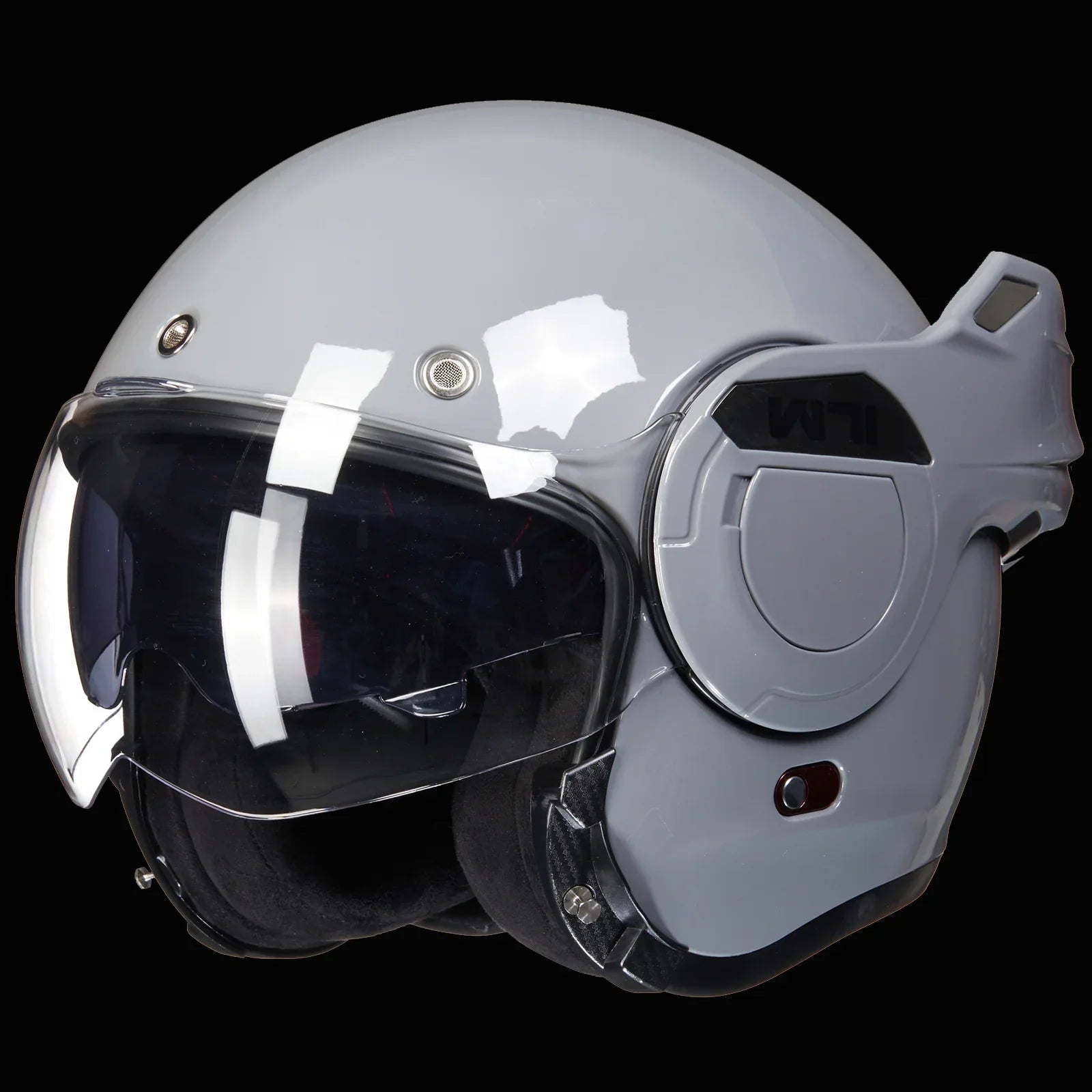 ILM Vintage Full Face Modular Motorcycle Helmet Model B707