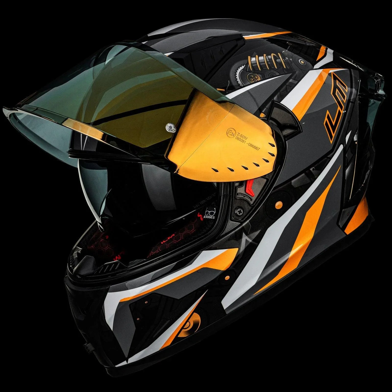 ILM Full Face Motorcycle Helmet Model Z501 - ILM