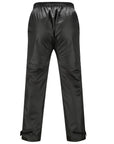 ILM Motorcycle Rain Suit for Men 2 Piece Waterproof Jacket and Pants Hidden Shoe Cover Breathable Reflective Model RS03