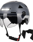 ILM Smart Adult Bike Helmet Model E3-12LS and Bluetooth Ear Pad - ILM