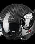 ILM Carbon Fiber Vintage Full Face Modular Motorcycle Helmet Model B707C