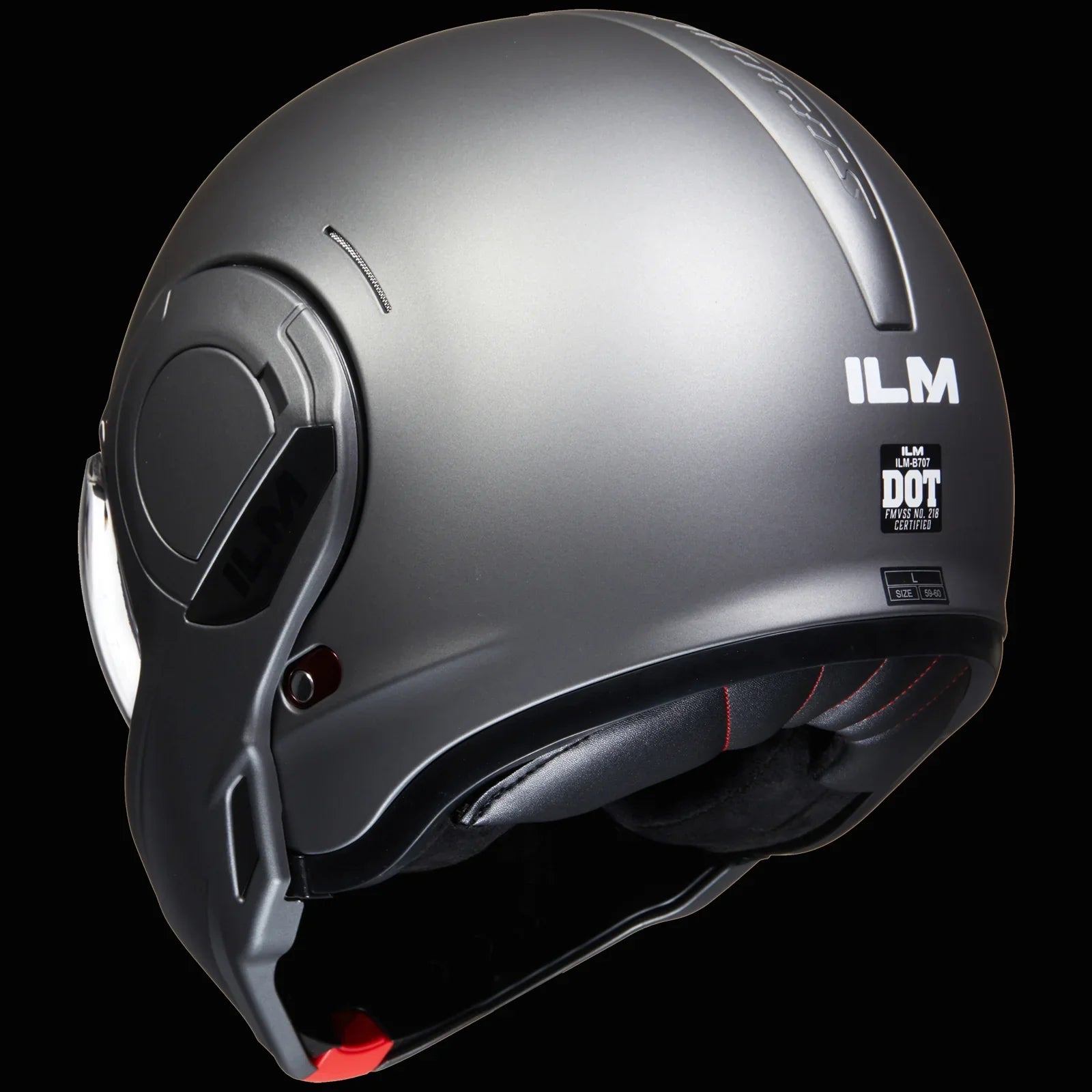 ILM Vintage Full Face Modular Motorcycle Helmet Model B707