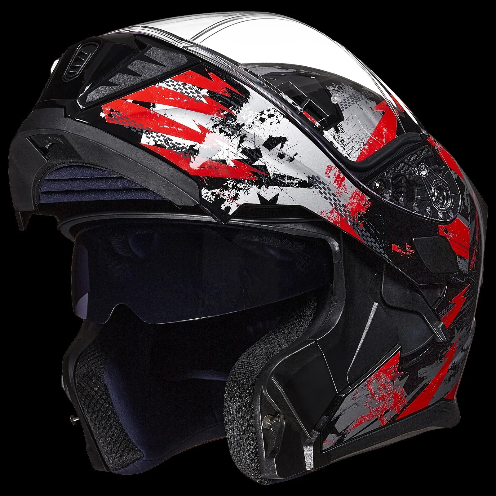 ILM Motorcycle Modular Full Face Helmet LED Tail Light Model 906L