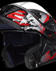 ILM Motorcycle Modular Full Face Helmet LED Tail Light Model 906L