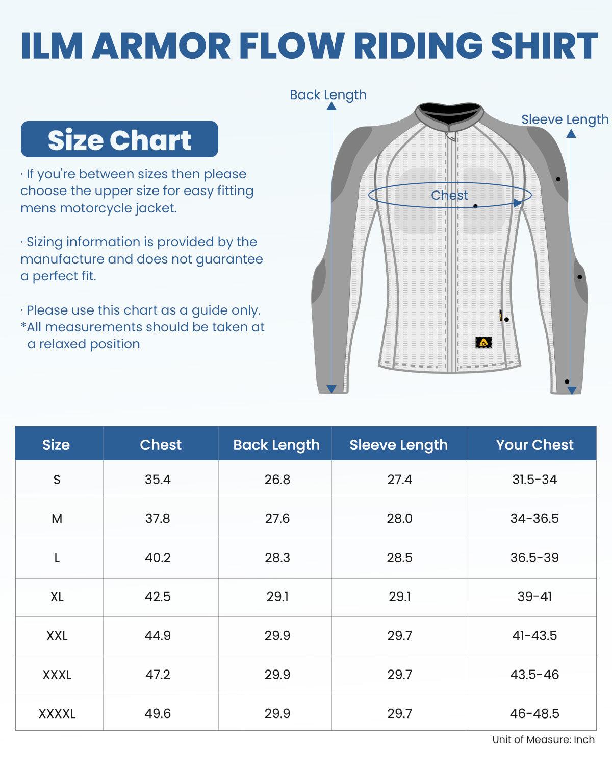 ILM Motorcycle Armor Flow Shirt for Men Women Mesh Riding Jacket Body Chest CE Protective Padded Model AF01 - ILM