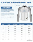 ILM Motorcycle Armor Flow Shirt for Men Women Mesh Riding Jacket Body Chest CE Protective Padded Model AF01 - ILM