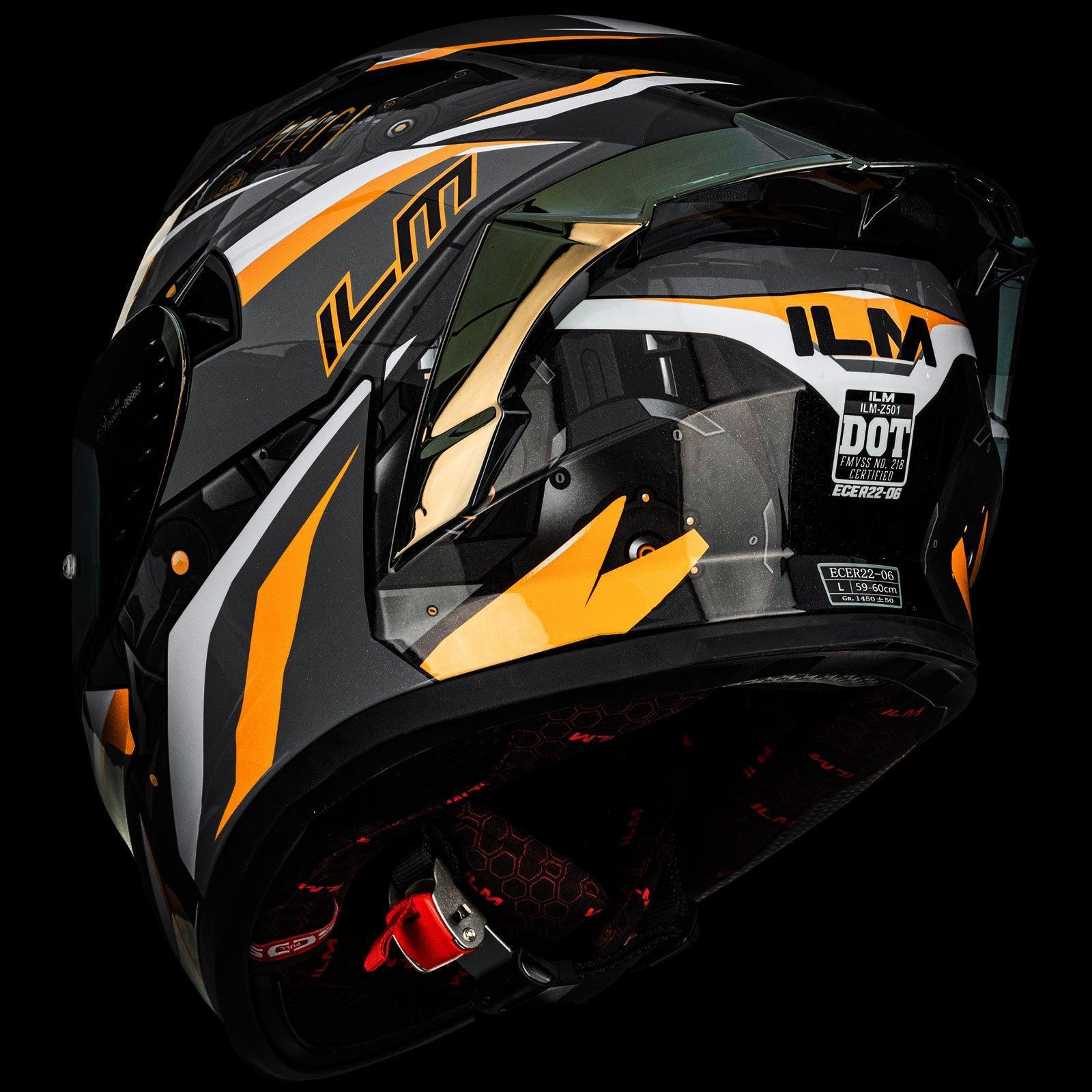 ILM Full Face Motorcycle Helmet Model Z501 - ILM
