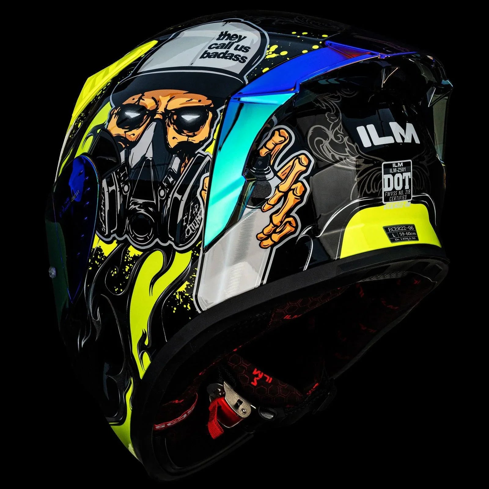 ILM Full Face Motorcycle Helmet Model Z501 - ILM