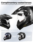 ILM Carbon Fiber Snell M2020D Full Face Motorcycle Adventure Helmet Model L13 - ILM