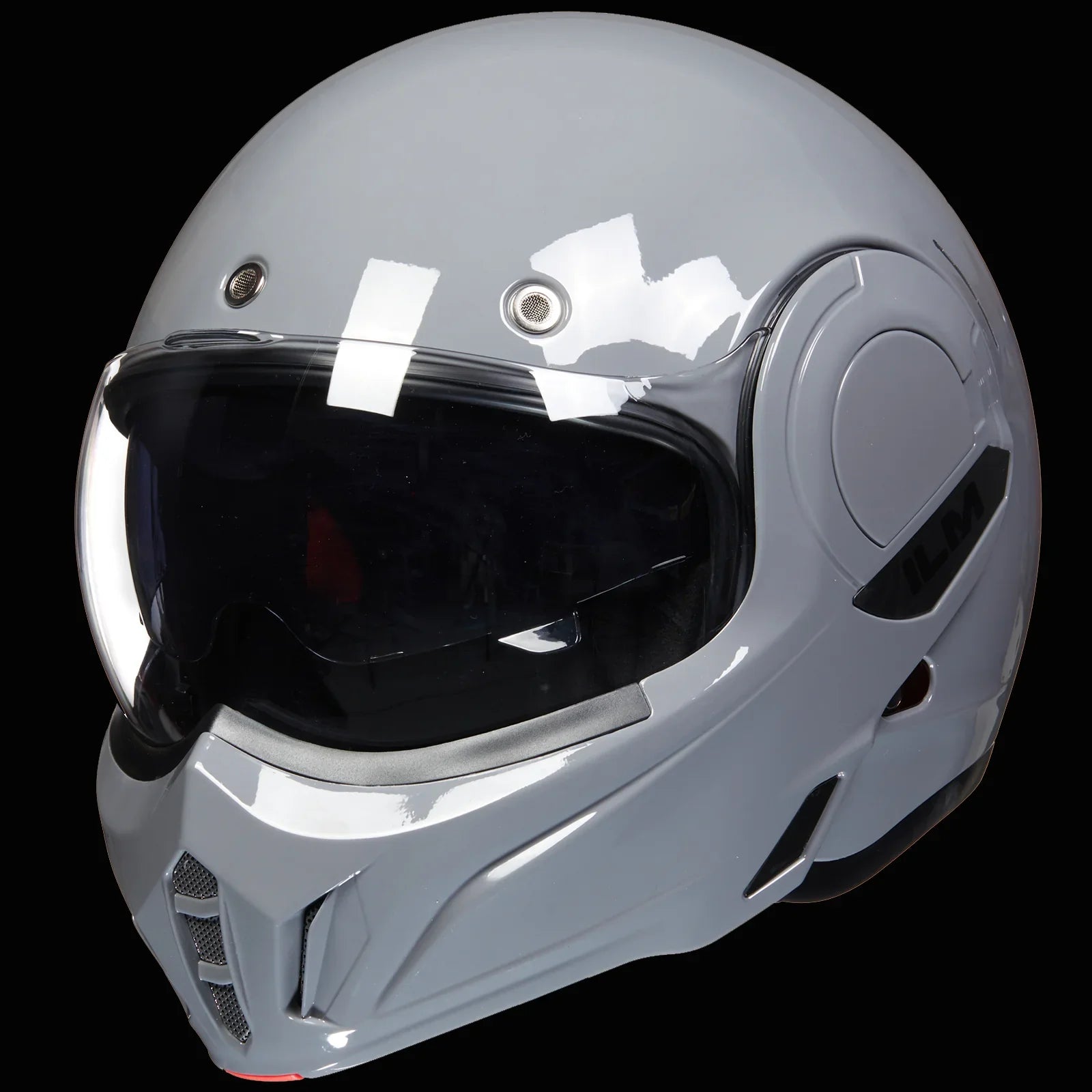 ILM Vintage Full Face Modular Motorcycle Helmet Model B707