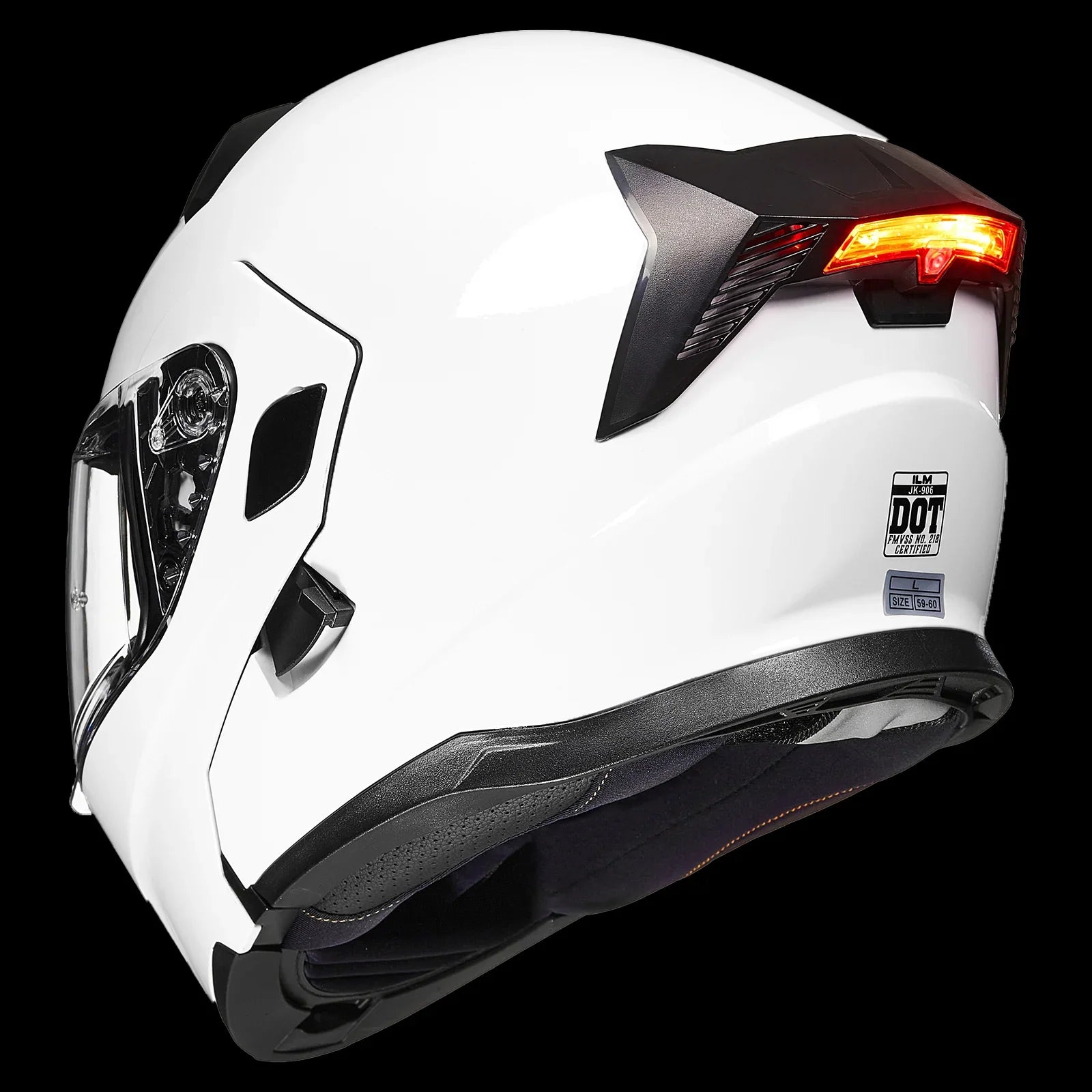 ILM Motorcycle Modular Full Face Helmet LED Tail Light Model 906L