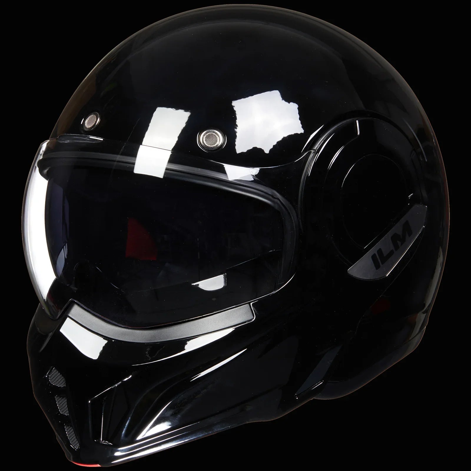 ILM Vintage Full Face Modular Motorcycle Helmet Model B707